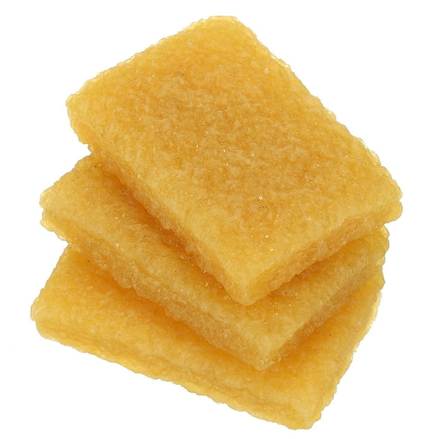 Unique Bargains Gomme Résidu 50x35x10mm Gomme Ciment Caoutchouc, Lot de 8 Dissolvant Adhésif, Jaune