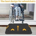 thumbnail image 2 of Lot de 2 Rampes de Seuil pour Entrée, Rampes pour Fauteuil Roulant de 3,5 Po de Hauteur avec Surface Anti-Silp, Rampes de 33000 Lb pour Fauteuils Roulants et Entrées de Maison, 2 of 8