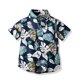 thumbnail image 3 of Gibobby blusas de vestir Niños formal Ropa informal de verano para niños pequeños, camiseta Floral de manga corta, camiseta de playa, Tops, prendas de vestir(Negro, 4-5 Años), 3 of 4