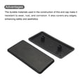 thumbnail image 4 of Unique Bargains Standard Plastic Rectangle Aluminum Extrusion End Cap Black 80x40mm Trolley, Fish Tank Rack, Storage Rack 30Pcs, 4 of 5