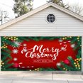 thumbnail image 6 of Leojiow Christmas Garage Door Decoration Christmas Garage Door Banner Mural Cover 7 X 16 Feet Large Merry Christmas For Christmas Holiday Party 34X26X3Cm Red, 6 of 6