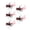 Red, variant on 5pcs Fly Popper Lures Fly Fishing Popper for Trout Topwater Fishing Lures