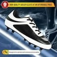 thumbnail image 4 of &nbsp;Vizari USA Infinity Soccer Cleats for Kids – Lightweight, Durable Youth Firm Ground Soccer Shoes for Boys and Girls - White/Black, 10.5, 4 of 5
