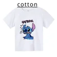thumbnail image 2 of Nueva camiseta de algodón de Lilo & Stitch para niños, camisetas de manga corta de verano a la moda con dibujos animados para niños y niñas, 2 of 5