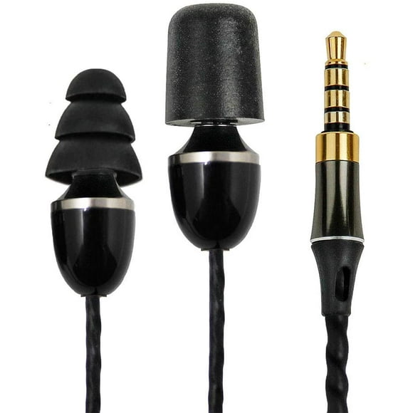 ISOtunes Écouteurs Filaires 29 NRR, Micro Antibruit, Fil Tressé Imperméable, Ultra-Durable IPX5, OSHA