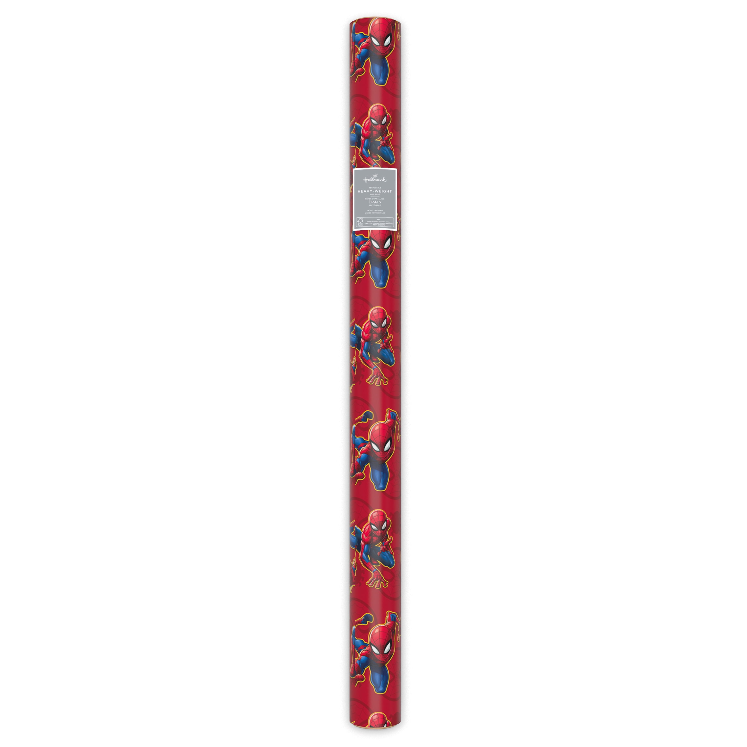 Hallmark Wrapping Paper, 22.5 sq. ft. (Marvel Spider-Man on Red)