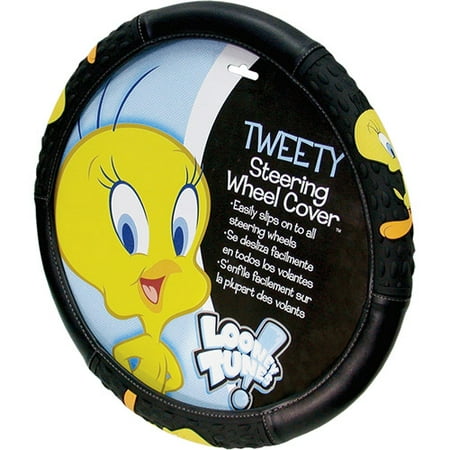 Plasticolor Tweety Attitude Steering Wheel Cover