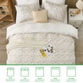 thumbnail image 4 of Gogreen 100% Algodón 3 Piezas Funda Nórdica King de Lujo Juegos de Cama King Floral, Suave y Transpirable, Funda Nórdica Cómoda King con Patrón, con Cierre de Cierre, 4 of 10