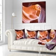 thumbnail image 3 of Designart Antelope Canyon Inside View - Landscape Photography Throw Pillow - 18x18, 3 of 5