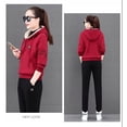 thumbnail image 3 of Fleece sweater suit women's autumn and winter plus fleece thickened warm casual sports two-piece set, 3 of 6