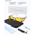 thumbnail image 5 of TINHAO Night Driving Wrap Around Glasses Fit Over Glasses for Men Women Anti Glare HD Night Vision Glasses, 5 of 7