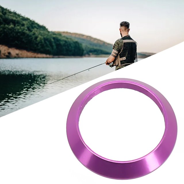 Coloured Aluminium Alloy Winding Checks Trim Ring for Rod Building & Repair Part Purple