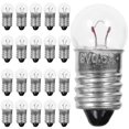 thumbnail image 1 of 50pcs Tiny Light Bulb 6v E10 Light Socket Round Light Bulb For Experiment, 1 of 3
