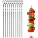 thumbnail image 1 of Spiedini por barbacoa -T-Audace 10 spiedini di carne in acciaio inossidabile per Barbecue, spiedini in acciaio inossidabile, spiedini di verdure Spiedini per Barbecue all'aperto per la casa, 1 of 5
