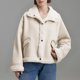 thumbnail image 3 of Chaquetas y abrigos casuales de manga larga sin capucha para mujer y de gamuza de invierno, cálidas y gruesas, chaqueta de felpa para mujer, 3 of 6