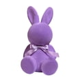 thumbnail image 2 of ToyKingdee Large Flocked Easter Bunny Decor, Soft Velvet Finish Holiday Decorative Figure, 2 of 6