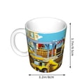 thumbnail image 2 of Yiaed Different Construction Site Vehicles Print Ceramics Coffee,Large Handle Design,Extra Large Tea and Coffee Cup for Office and Home Mugs, 2 of 6