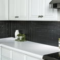 thumbnail image 5 of FASÄDE Crescent Decorative Vinyl Backsplash 15 sq ft Kit in Matte Black, 5 of 6