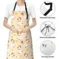 thumbnail image 6 of Cauagu Cute Duck And Flower Aprons with Pockets,Waterproof Apron for Women,Kitchen Cooking Apron Adjustable Bib Aprons Chef Apron for Cooking,Drawing,Crafting, 6 of 8