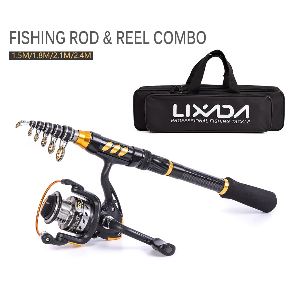 Details about   Brand New Travel Fishing Rod Reel combo 