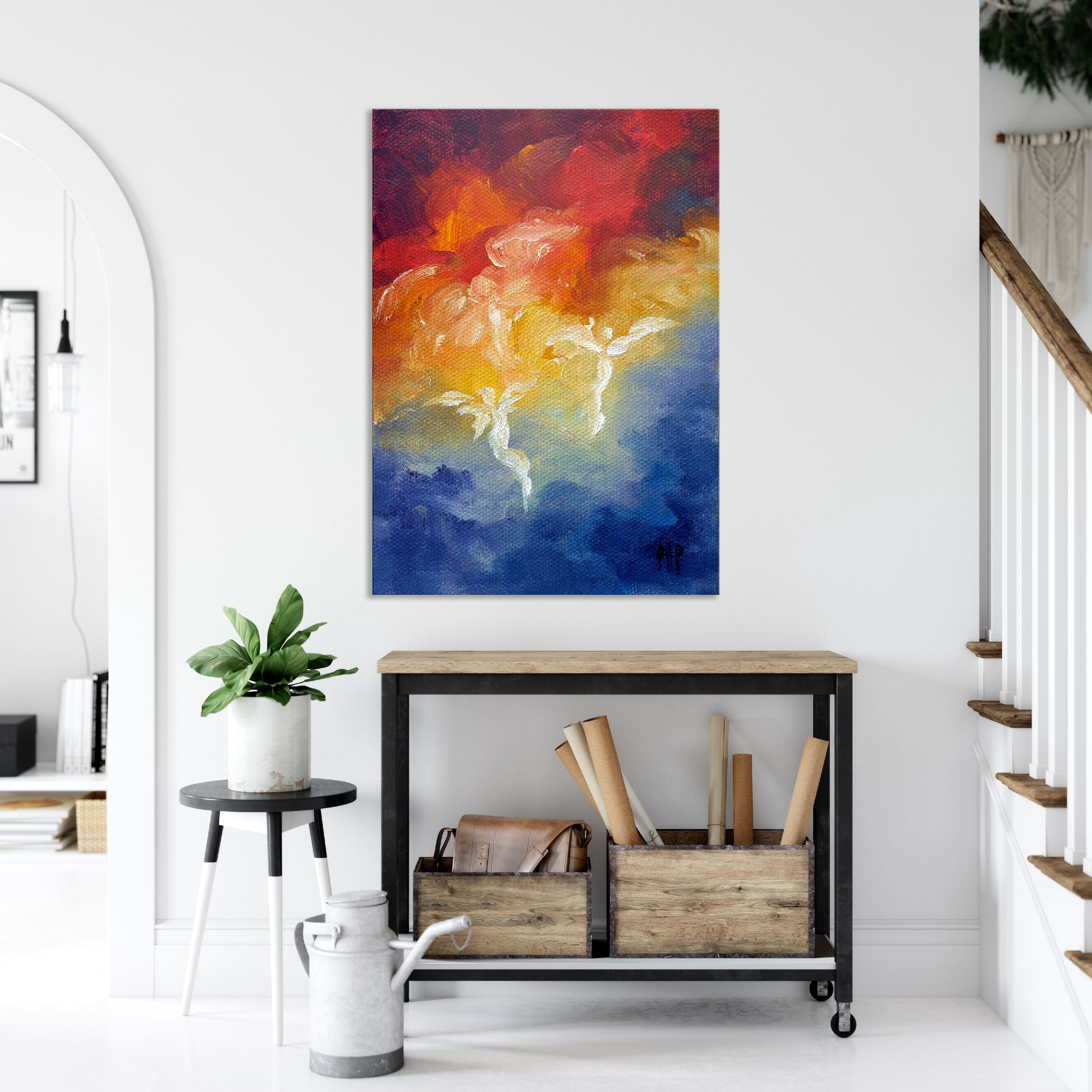 ArtWall Marina Petro Angels Descending Wall Art
