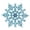 Light Blue, variant on 4-Inch Plastic Glitter Snowflake Christmas Ornaments Xmas Tree Decor 12pcs