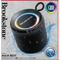 thumbnail image 4 of Brookstone AQUABEAT Waterproof LED Speaker, IPX6, Black, 4 of 5