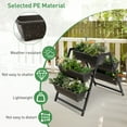 thumbnail image 6 of Costway 31”H Raised Garden Bed 3-Tier Vertical Planter w/5 Plant Boxes Indoor Outdoor, 6 of 10