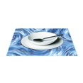 thumbnail image 3 of Ryvnso Placemats Set of 4 Swirls Tie-dye Blue Dining Mats Heat-Resistant Non-Slip Washable Table Mat, 3 of 8
