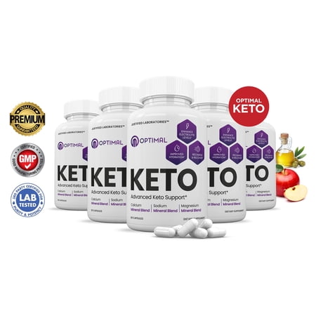 (5 Pack) Optimal Keto ACV Pills 1275mg Alternative to Gummies Dietary Supplement 300 Capsules