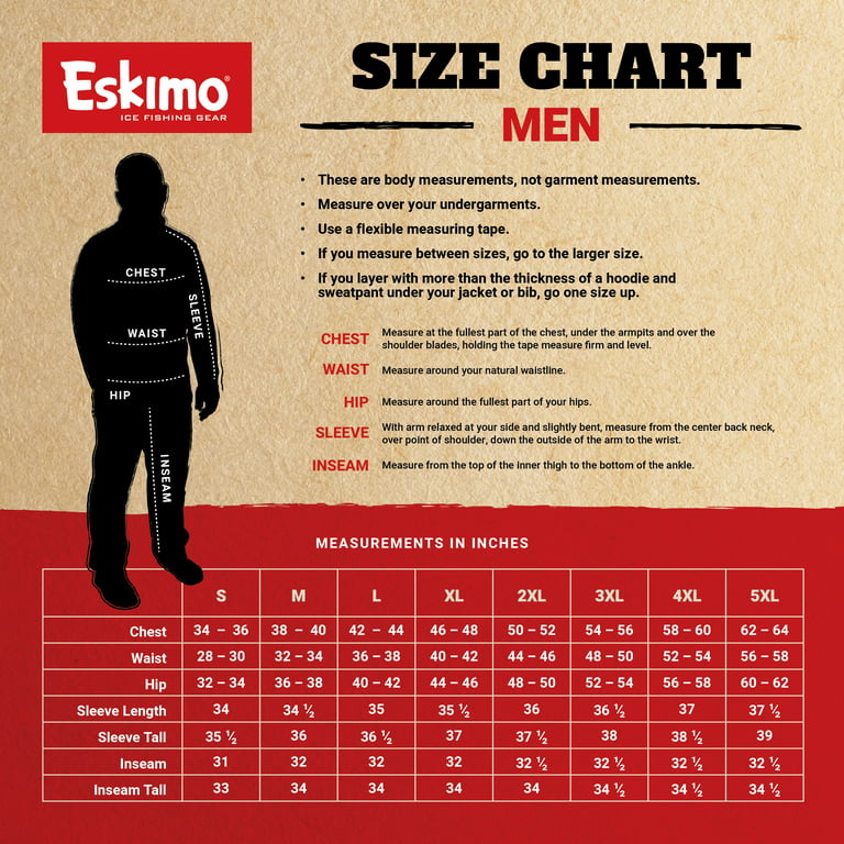 Eskimo Men's North Shore Pants, Black, Large/Tall