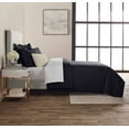 thumbnail image 5 of Nestl Duvet Cover 5 Piece Set- 2 Pillow Shams and 2 Pillowcases - Ultra Soft Double Brushed Microfiber Hotel Quality - Twin (68"x90") - Black, 5 of 7