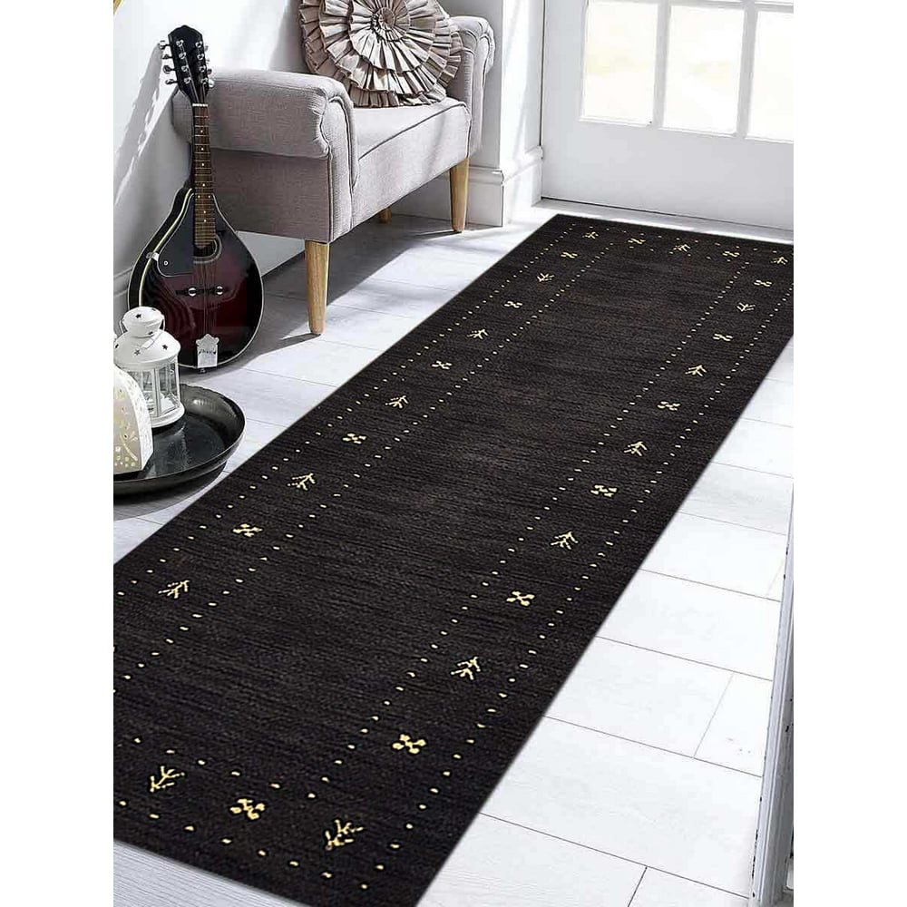 Rugsotic Carpets Hand Knotted Wool 2'6''x10' Runner Area Rug