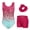 Red Sequins, variant on Leotards for Girls Gymnastics Sparkly Kids Dance Unitard Biketards with Shorts 4-11Years