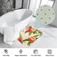 thumbnail image 3 of Peach Non-Slip Polyester Chair Mat for Office, Machine Washable Door Rug, 3 of 6
