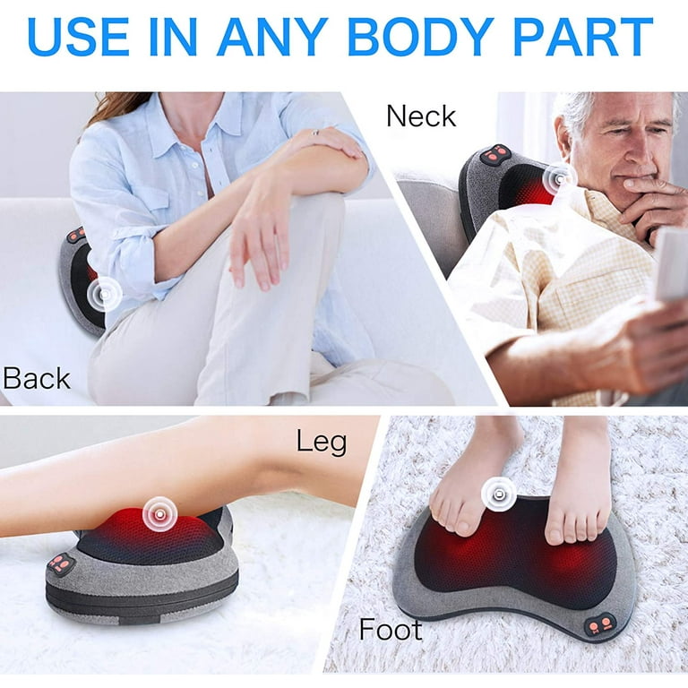 Back Massager, Shiatsu Neck Massager with Heat, Electric Shoulder Massager,  Kneading Massage Pillow for Foot, Leg, Muscle Pain Relief, Get Well Soon  Presents - … in 2023