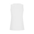 thumbnail image 4 of Women's Ribbed Tank Tops Sleeveless V Neck Slim Fit Casual T Shirt Solid Color Basic Tees White,S, 4 of 6