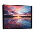 thumbnail image 2 of Designart "Cotton Candy Skies at Sunset I" Landscapes Floater Framed Wall Decor, 2 of 7