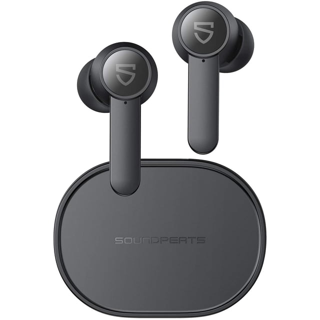 SoundPEATS Q Audífonos Bluetooth 5.0, Auriculares Inalámbrica Control Táctil 10mm Driver Audífonos Deportivos Reducción de Ruido de Llamada con 4-Mic Carga Inalámbrica USB-C 7 Horas SoundPeats audifonos bluetooth soundpeats Q