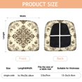 thumbnail image 3 of Floral Pattern Seat Covers for Dining Room Chairs Set Of 4,Stretch Printed Washable Chair Seat Cover with Elastic Ties and Button,Removable Waterproof Couch Cushion Covers, 3 of 6