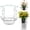 1pc, variant on Adjustable Planter Inserts for Large Pots 12-18", Stainless Steel Plant Elevator with Chain Hooks, Chain Plant Pot Filler for Tall Planters, Heavy Duty Metal Plants Riser for Deep Pots (2pcs)