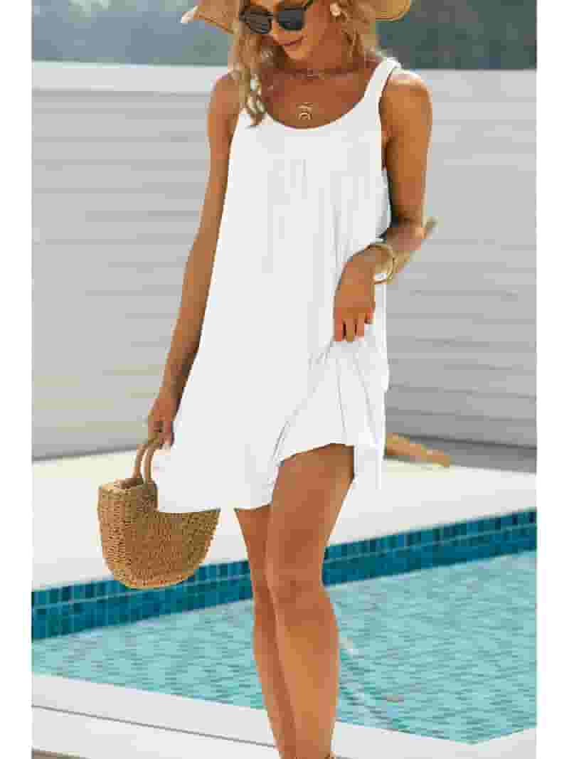 【SALE】 DAKIMOE Women's Summer Beach Dress, Swimwear Cover-Up Clothing