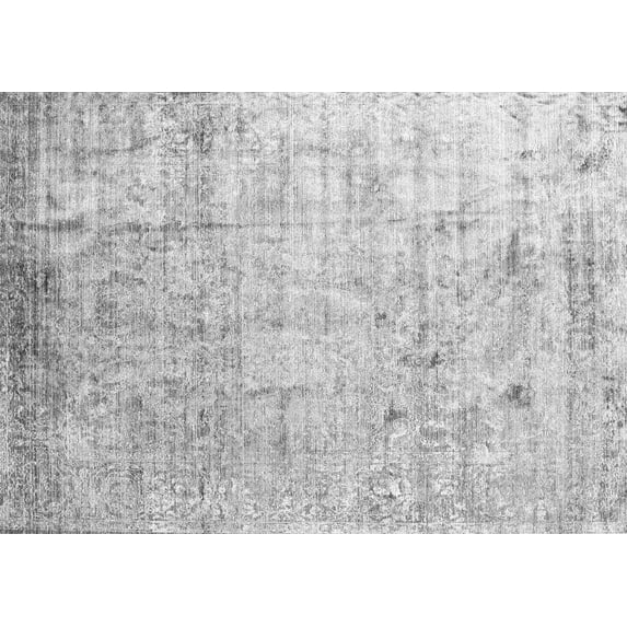 Ahgly Company Indoor Rectangle Abstract Gray Contemporary Area Rugs, 3' x 5'