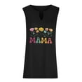 thumbnail image 4 of BLTIBY 2025 Mama Shirts for Women Mothers Day Mommy Mom Graphic Sleeveless V Neck T Shirts Casual Pullover Tops Tee Gifts Black 3 XXL, 4 of 4