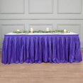 thumbnail image 2 of BalsaCircle 21 feet x 29" Polyester Banquet Table Skirt Purple, 2 of 7