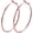 rose-Rounded-1.8", variant on Gold/silver/rose gold earrings, 18K gold-plated round earrings, large hoop earrings, women's style