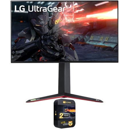 LG 27GN950-B 27 inch UltraGear 4K UHD Nano IPS 1ms 144Hz G-Sync Gaming Monitor Bundle with 2 YR CPS Enhanced Protection Pack