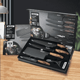 thumbnail image 3 of Chef Knife Set, DFITO 6Pcs Stainless Steel Kitchen Knife Set, Non-Stick Coating, Ultra Sharp, Dishwasher Safe, 3 of 9