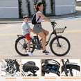 thumbnail image 4 of MOONCOOL Electric Bicycle for Adults 350W , 7-Speed Ebike with 36V 10.4Ah Removable Battery， 40 Miles Range , 20 mph Electric Commuter Bike for Women Men, 4 of 13