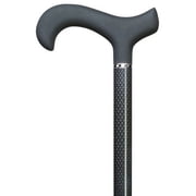 Harvy Men Derby Cane Black Triple Wound Carbon Fiber Shaft